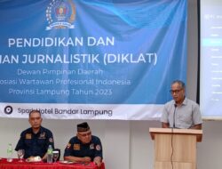 Pemprov Lampung Apresiasi dan Menyambut Baik DPD AWPI Gelar Diklat Jurnalis Tahun 2023