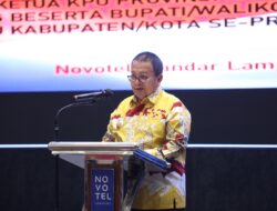 Rakor Gabungan Pemilu 2024, Gubernur Arinal Bersama Ketua KPU dan Ketua Bawaslu Provinsi Lampung Tanda Tangani Naskah Perjanjian Hibah Daerah Pilkada 2024