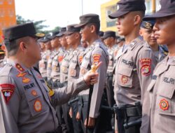 Polda Lampung Perpanjang 1.882 Personil BKO untuk Pengamanan Pemungutan Suara