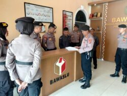 Ciptakan Situasi Aman, Ditsamapta Polda Lampung Lakukan Pengamanan di Bawaslu