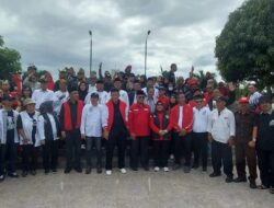 Hari Terkahir Kampanye TPD dan Relawan Ganjar-Mahfud Lampung Ziarah Pahlawan Nasional