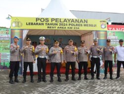 Kapolres Mesuji Cek Kesiapan Jalur Mudik dan Pos Pelayanan Lebaran 2024