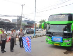 Dirlantas Polda Lampung Berangkatkan Ratusan Mudik Gratis