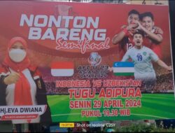 Nobar Piala Asia U23: Pemkot Bandarlampung Beri Kejutan Hadiah!