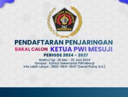 PWI Mesuji Membuka Pendaftaran Calon Ketua PWI Mesuji Periode 2024-2027