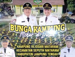 Bunga Kampung Mekar di Dusun Kampung Rejosari Mataram