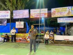 Ketua KONI Lampung Selatan Buka Tournamen Open Cup I Bola Voli Desa Taman Sari