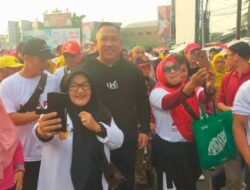 Ribuan peserta hadiri jalan sehat Bacagub Lampung Umar Ahmat