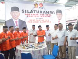 Silaturahmi ke Gerindra, PKS Lampung Ajak Kolaborasi Bangun Lampung Lebih Baik