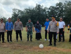 HUT Bhayangkara ke 78, Kapolres Mesuji Membuka Turnamen Kompetisi Sepakbola U 13