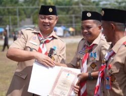 Pemkab Mesuji Peringati Hari Pramuka ke-63  di Kecamatan Rawajitu Utara