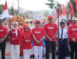 Pemerintah Kabupaten Mesuji Menggelar Pawai Budaya Dalam Meriahkan Peringatan Ulang Tahun Ke-79 RI