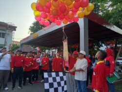 Dibuka Ketum DR.Asri Agung Putra, SH,MH, Ribuan Alumni Ikuti Jalan Sehat Dies Natalis FH Unila Ke 59 Tahun