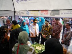 Pantau Ketersediaan Bahan Pokok, Pj Gubernur Lampung Tinjau Pasar Gadingrejo Pringsewu