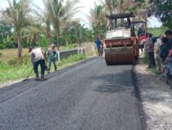 Belasan Tahun Dinanti , Akhirnya Jalan Aspal Mulus, Warga: Terimakasih Pak Bupati H. Nanang Ermanto