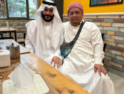 Imam Besar Masjidil Al-Haram, Syekh Abdurrahman Al-Ausy bersama Muhammad Daud Owner MSI & Basu akan ke Lampung