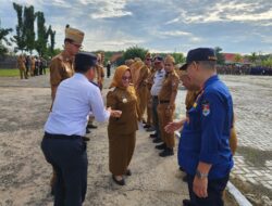 Pemerintah Kabupaten Mesuji Gelar Upacara dan Halal Bihalal di Hari Pertama Masuk Kerja