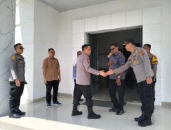 Kunjungan Kerja Kapolda Lampung Tinjau Kesiapan PSU di KPU Kabupaten Pesawaran