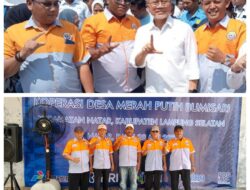 DPC Ikatan Keluarga Besar Buruh Lampung Selatan Dampingi Menko Pangan dalam Peresmian Kopdes Merah Putih Di Natar