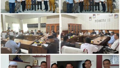 Plt Dekopinda Lampung Selatan dan Calon Pengurus Dekopinda Lamsel Audiensi Bersama Sekda, Dinas Koperasi, dan Komisi II DPRD
