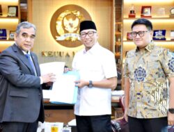 Gubernur Rahmat Mirzani Djausal Temui Ketua MPR RI Ahmad Muzani dan Wamensesneg Juri Ardiantoro untuk Diteruskan kepada Presiden Prabowo Subianto