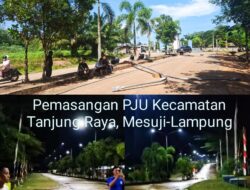 Mesuji: PJU Terpasang, Jadi Wajah Baru Estetika Median Jalan