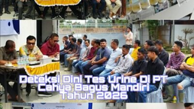 Mantap! PT Cahya Bagus Mandiri “Peduli Karyawan” Gandeng BNNK Lamsel Sosialisasikan Bahaya Narkoba dan Test Urine