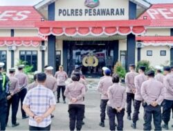 Polres Pesawaran Amankan Perayaan Tahun Baru 2026