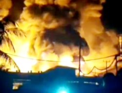 Kebakaran Pabrik Tapioka di Lampung Tengah