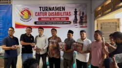 Pengprov Percasi Lampung Dukung Turnamen Catur Disabilitas Percasi Bandar Lampung