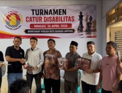 Pengprov Percasi Lampung Dukung Turnamen Catur Disabilitas Percasi Bandar Lampung