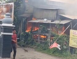 Diduga Regulator Gas Bocor, Rumah Makan Pindang Pegagan Jalan Sultan Agung Ludes Terbakar