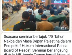 AWG Bahas Masa Depan Palestina Dalam Perspektif Hukum Internasional