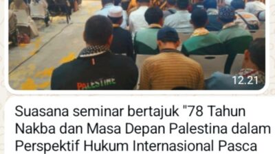 AWG Bahas Masa Depan Palestina Dalam Perspektif Hukum Internasional