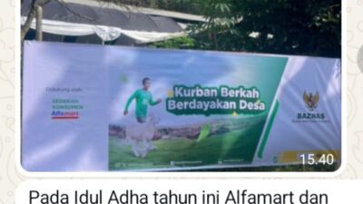 BAZNAS Salurkan Sedekah Pelanggan Alfamart, Hadirkan Kebahagiaan Idul Adh