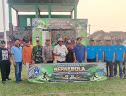 Ketum Bela Budaya Hadiri Open Turnamen Sepak Bola HUT ke-72 Desa Pugung Raharjo