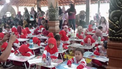 Pasar Senja Bela Budaya Dorong Kreativitas Anak melalui Lomba Mewarnai TK dan PAUD se-Kecamatan Sekampung Udik