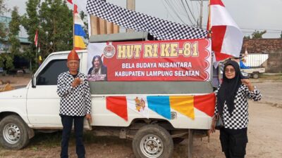 Semangat Kemerdekaan, Bela Budaya Nusantara Lampung Selatan Ikut Meriahkan HUT RI ke-81