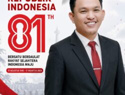 Ketua KPU Lampung Selatan Rama Guntara Sampaikan Ucapan HUT ke-81 Kemerdekaan RI