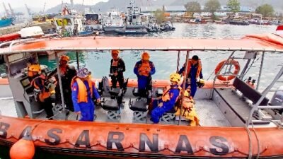 Polda Lampung Perkuat Pencarian 5 Wartawan dan 3 Kru Kapal yang Hilang Kontak di Selat Sunda