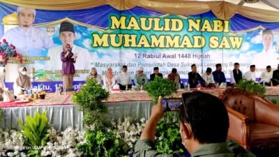 Maulid Nabi di Sukajaya Lempasing, Bupati Pesawaran Apresiasi Kekompakan Warga