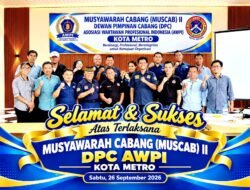 Chairul Chan Terpilih Aklamasi, Pimpin DPC AWPI Kota Metro